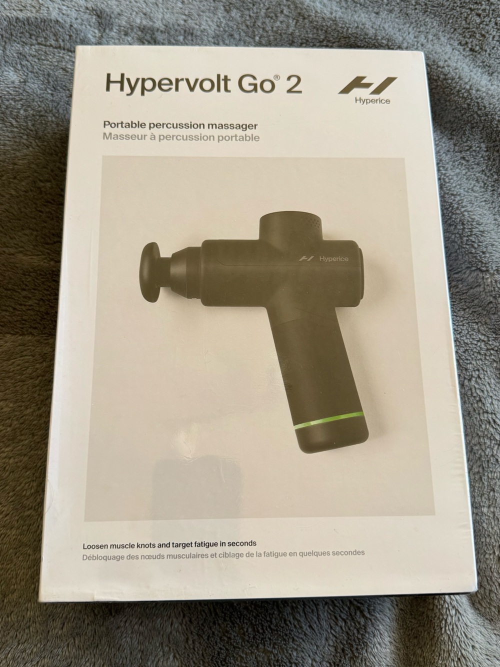 Hyperice Hypervolt Go 2 Massage Gun NEW Factory Sealed Percussion Massager